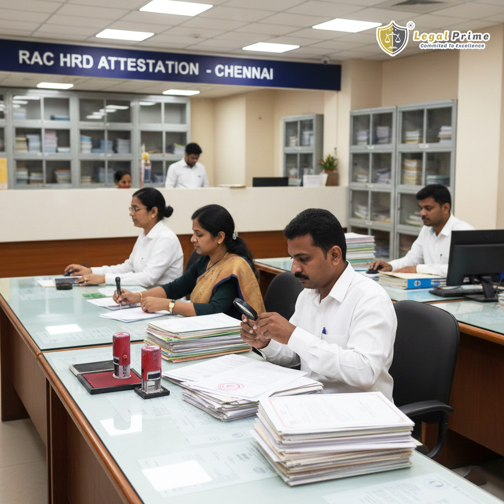 RAC (Regional Authentication Centre) for HRD Attestation in Chennai