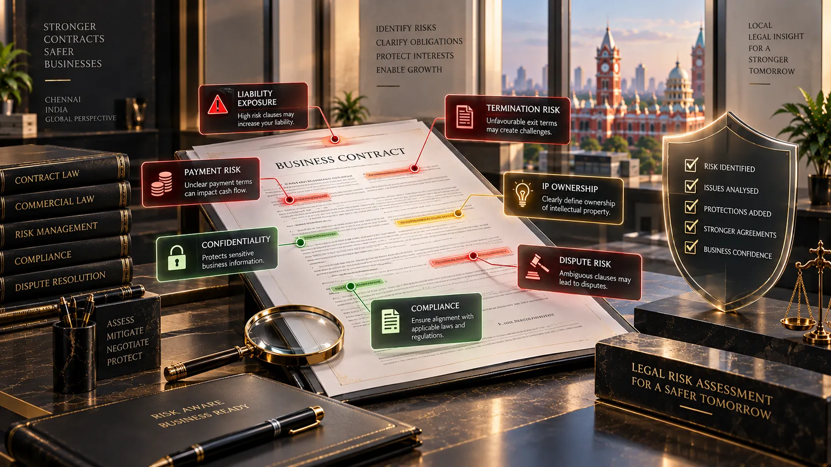 Legal Risk Assessment for Contracts and Business Documents